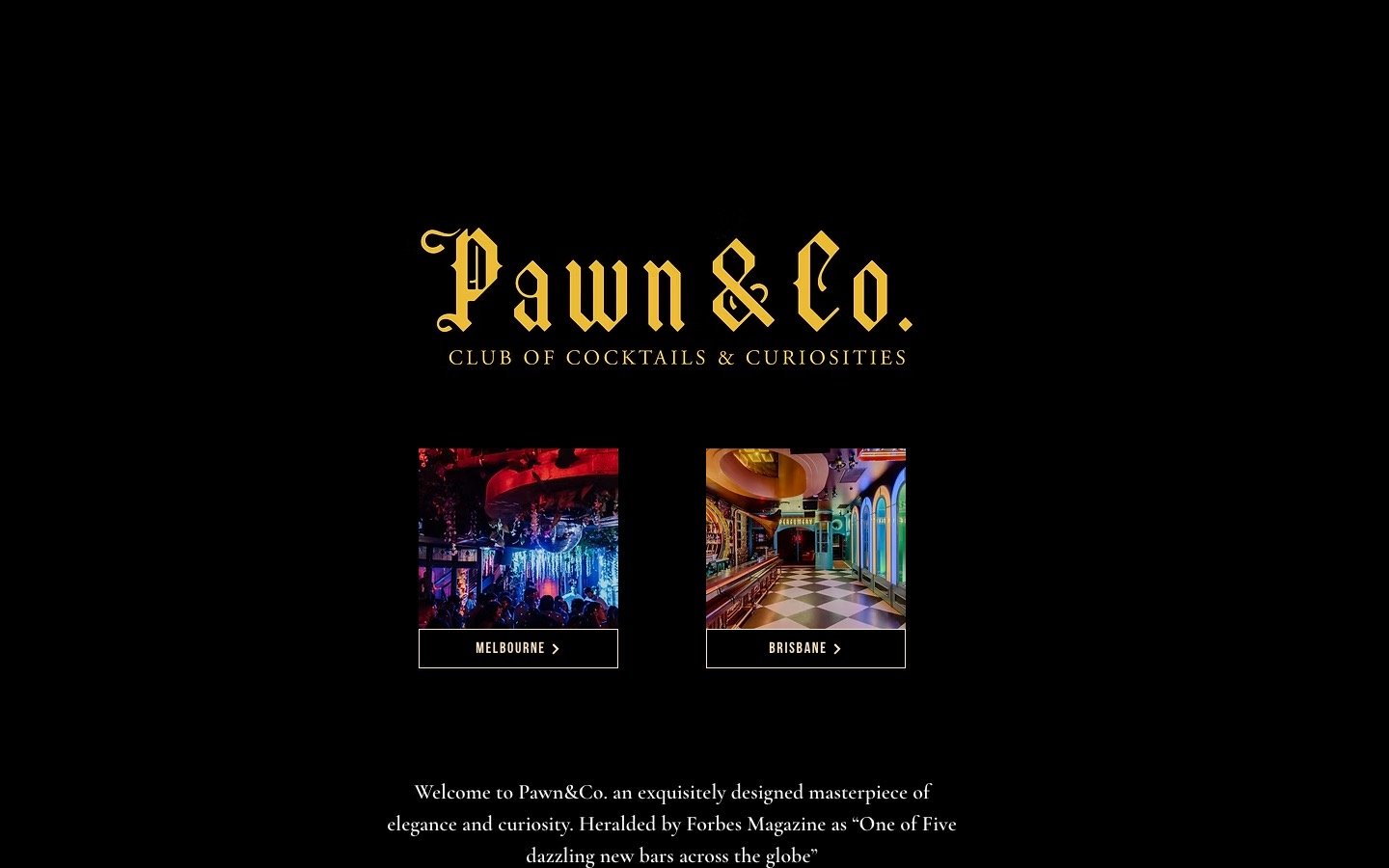 The current homepage
